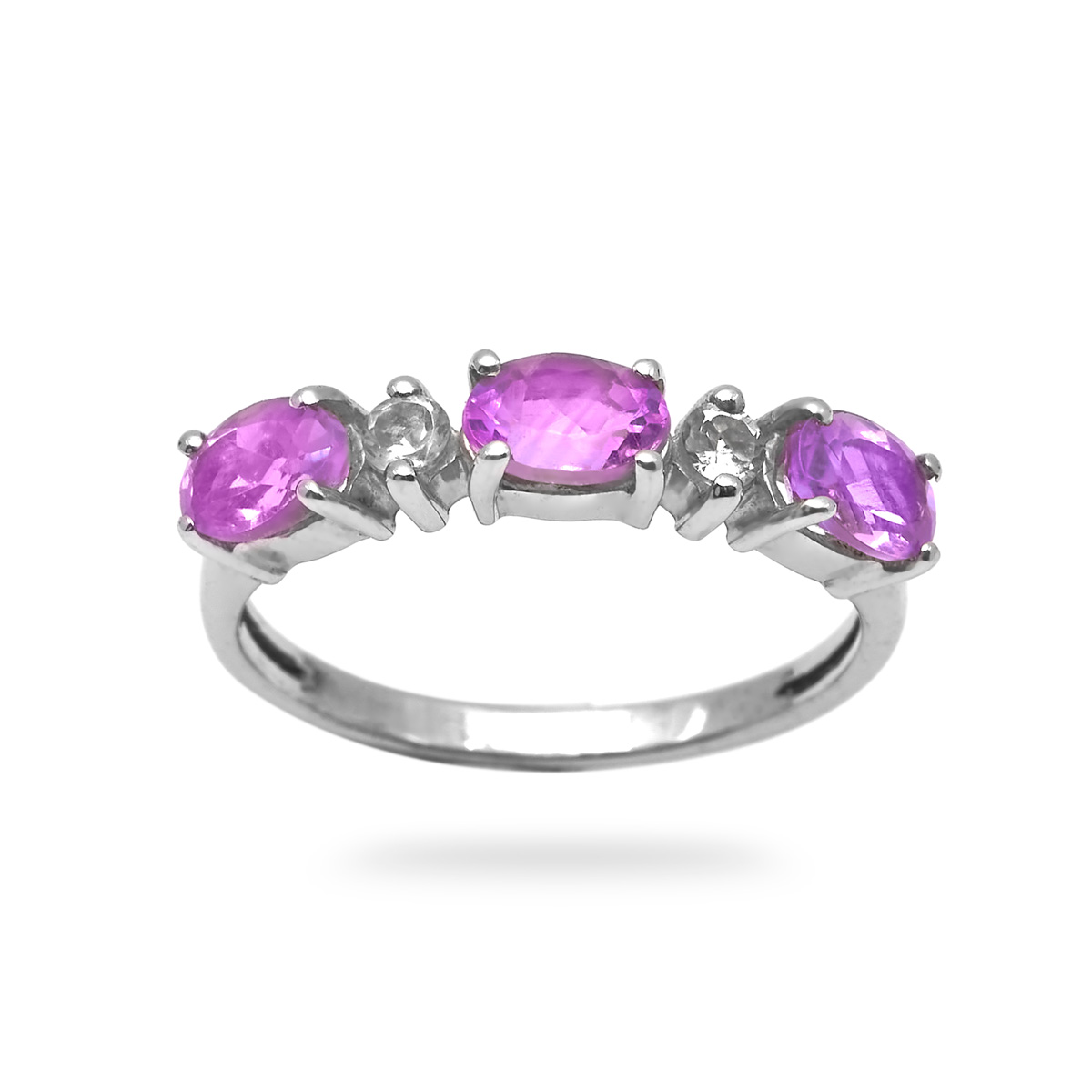 Bague amethyste, topaze argent Elsa